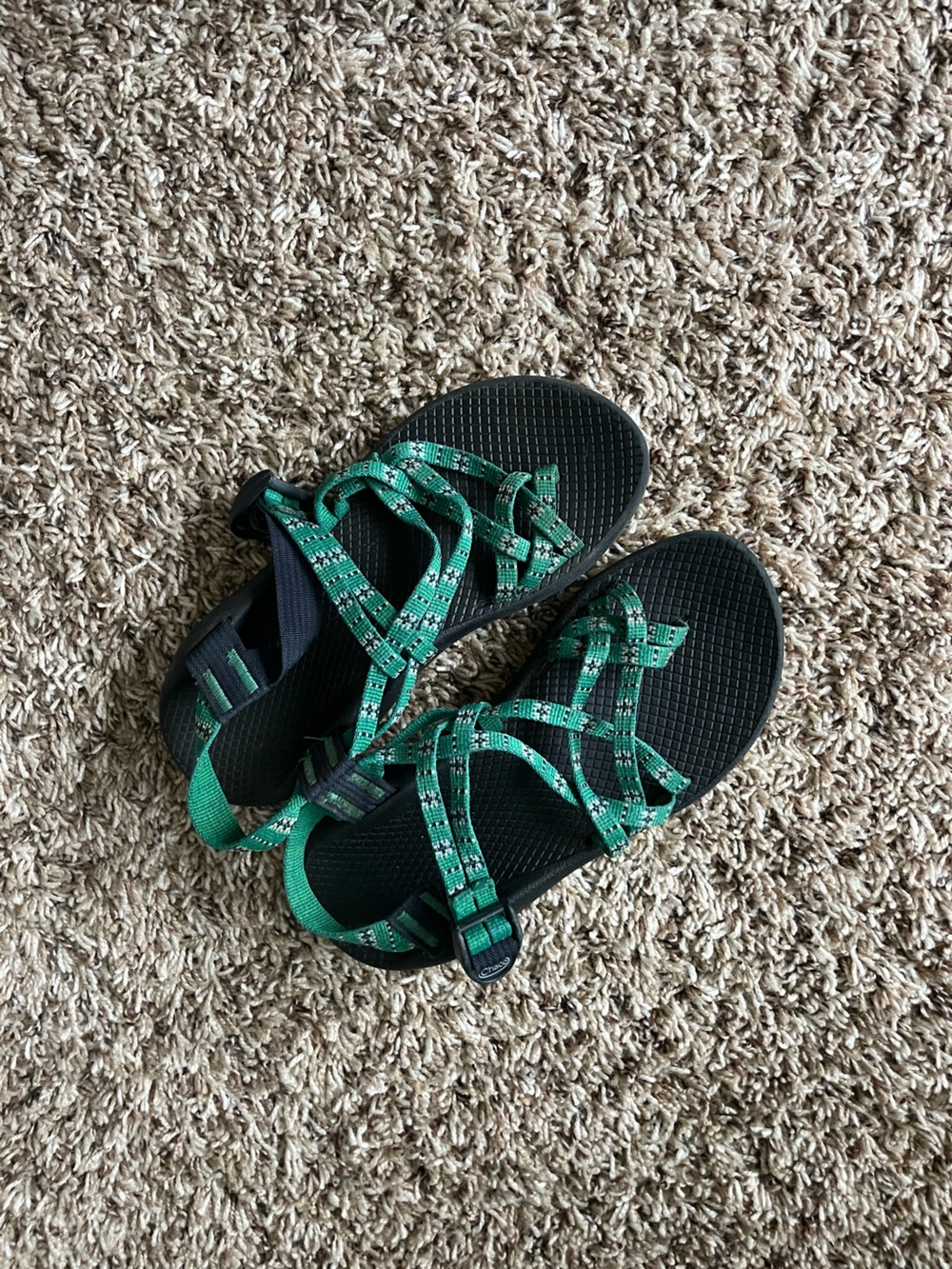 Green Strappy Outdoor Sandals Chaco